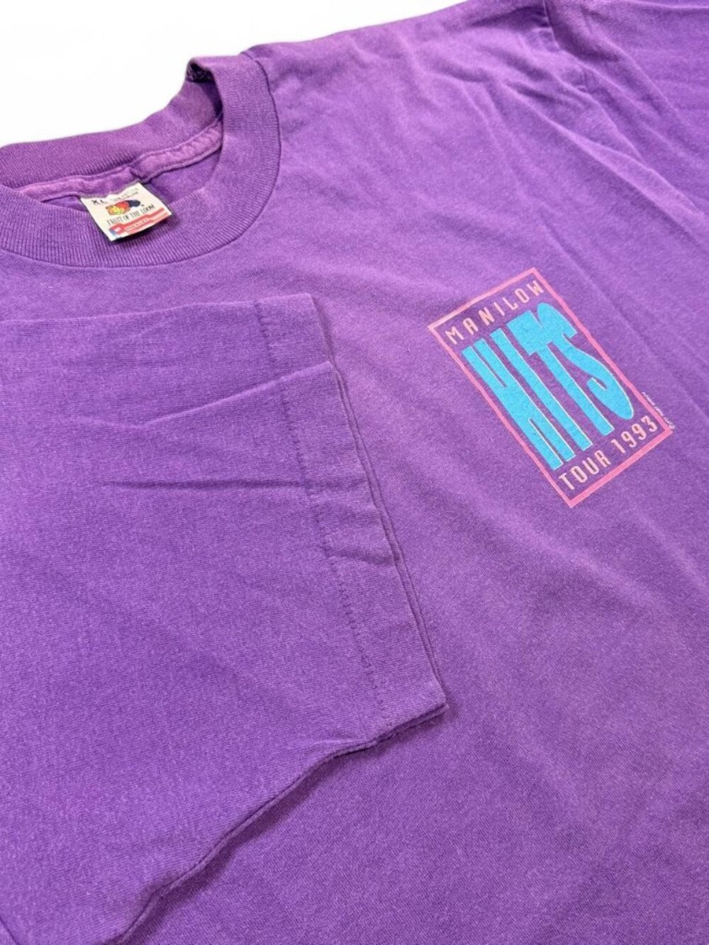 Vintage 1993 Barry Manilow Greatest Hits Tour United Single Stitch Tee XL